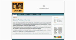 Desktop Screenshot of lincolnparkimportservice.com
